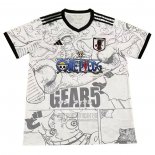 Tailandia Camiseta De Futbol Japon ONE PIECE 2024-2025 Blanco
