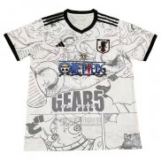Tailandia Camiseta De Futbol Japon ONE PIECE 2024-2025 Blanco
