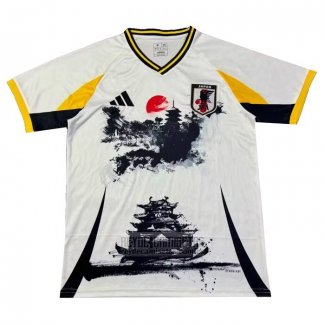 Tailandia Camiseta De Futbol Japon Special 2024-2025 Blanco Amarillo