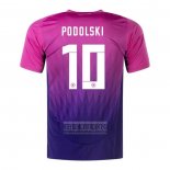 Camiseta De Futbol Alemania Jugador Podolski Segunda 2024