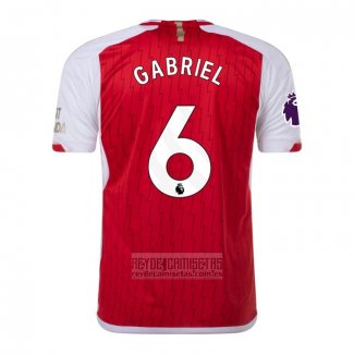 Camiseta De Futbol Arsenal Jugador Gabriel Primera 2023-2024