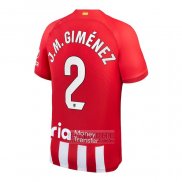 Camiseta De Futbol Atletico Madrid Jugador J.M.Gimenez Primera 2023-2024