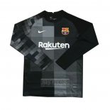 Camiseta De Futbol Barcelona Portero Manga Larga 2021-2022 Negro