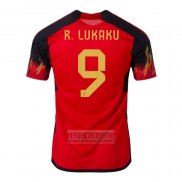 Camiseta De Futbol Belgica Jugador R.Lukaku Primera 2022