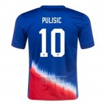 Camiseta De Futbol Estados Unidos Jugador Pulisic Segunda 2024