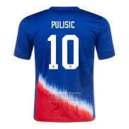 Camiseta De Futbol Estados Unidos Jugador Pulisic Segunda 2024