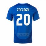 Camiseta De Futbol Italia Jugador Zaccagni Primera 2024-2025