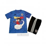 Camiseta De Futbol Japon Dragon Ball Nino 2025 Azul