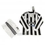 Camiseta De Futbol Juventus Primera Manga Larga Nino 2021-2022