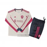 Camiseta De Futbol Liverpool Segunda Manga Larga Nino 2025-2026