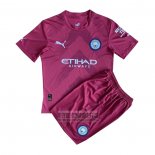 Camiseta De Futbol Manchester City Portero Nino 2022-2023 Rojo