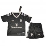 Camiseta De Futbol Manchester United Portero Nino 2024-2025 Negro