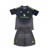 Camiseta De Futbol Manchester United Portero Segunda Nino 2025-2026 Negro