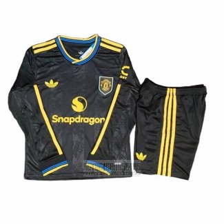 Camiseta De Futbol Manchester United Tercera Manga Larga Nino 2025-2026