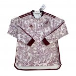 Camiseta De Futbol Mexico Segunda Manga Larga 2022
