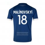 Camiseta De Futbol Olympique Marsella Jugador Malinovskyi Segunda 2023-2024