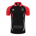 Camiseta De Futbol Polo del Ajax 2022-2023 Negro y Rojo