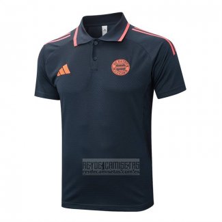 Camiseta De Futbol Polo del Bayern Munich 2025-2026 Gris Naranja