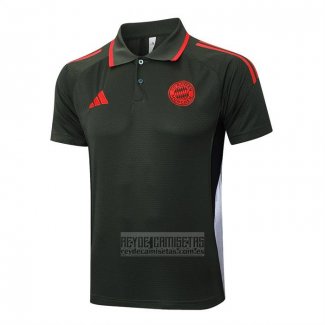 Camiseta De Futbol Polo del Bayern Munich 2025-2026 Verde Oscuro