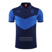 Camiseta De Futbol Polo del Italia 2022-2023 Azul