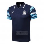 Camiseta De Futbol Polo del Olympique Marsella 2022-2023 Azul Marino