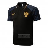 Camiseta De Futbol Polo del Portugal 2022-2023 Negro