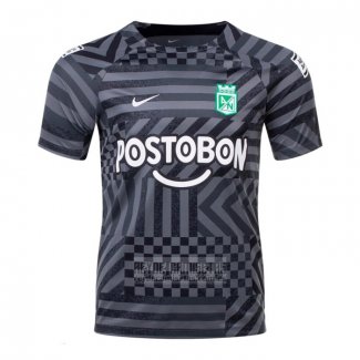 Camiseta de Futbol Pre Partido del Atletico Nacional 2023 Gris