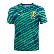 Camiseta De Futbol Pre Partido del Brasil 2022 Verde