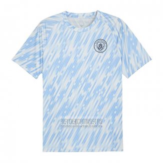 Camiseta De Futbol Pre Partido del Manchester City 2025-2026 Azul