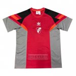 Camiseta De Futbol Pre Partido del River 2024 Gris Rojo