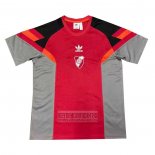 Camiseta De Futbol Pre Partido del River 2024 Gris Rojo