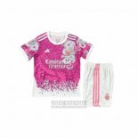 Camiseta De Futbol Real Madrid Dragon Nino 2025-2026 Rosa