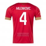 Camiseta De Futbol Serbia Jugador Milenkovic Primera 2022