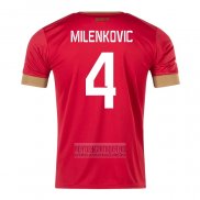 Camiseta De Futbol Serbia Jugador Milenkovic Primera 2022