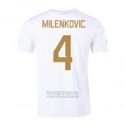 Camiseta De Futbol Serbia Jugador Milenkovic Segunda 2022