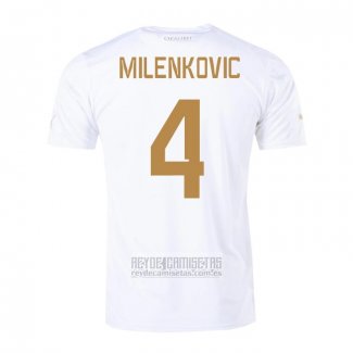 Camiseta De Futbol Serbia Jugador Milenkovic Segunda 2022