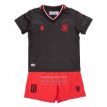 Camiseta De Futbol Stoke City Segunda Nino 2022-2023 Negro