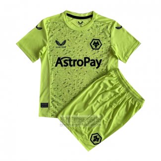 Camiseta De Futbol Wolves Portero Segunda Nino 2023-2024