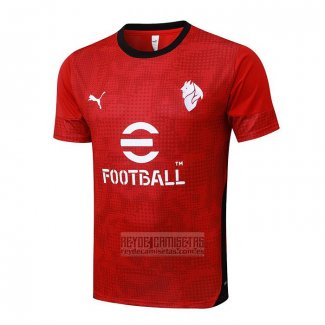 Camiseta De Futbol de Entrenamiento AC Milan 2025-2026 Rojo