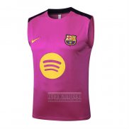 Camiseta De Futbol de Entrenamiento Barcelona Sin Mangas 2025-2026 Rosa