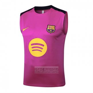 Camiseta De Futbol de Entrenamiento Barcelona Sin Mangas 2025-2026 Rosa