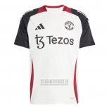 Camiseta De Futbol de Entrenamiento Manchester United 2024-2025 Blanco