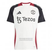 Camiseta De Futbol de Entrenamiento Manchester United 2024-2025 Blanco