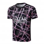 Camiseta De Futbol de Entrenamiento Paris Saint-Germain Jordan 2025-2026 Negro Rosa