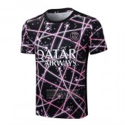 Camiseta De Futbol de Entrenamiento Paris Saint-Germain Jordan 2025-2026 Negro Rosa