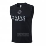 Camiseta De Futbol de Entrenamiento Paris Saint-Germain Sin Mangas 2025-2026 Negro