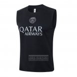 Camiseta De Futbol de Entrenamiento Paris Saint-Germain Sin Mangas 2025-2026 Negro