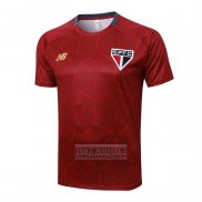 Camiseta De Futbol de Entrenamiento Sao Paulo 2025-2026 Rojo