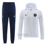 Chandal con Capucha del Paris Saint-Germain 2022-2023 Blanco