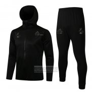 Chandal con Capucha del Real Madrid 2021-2022 Negro